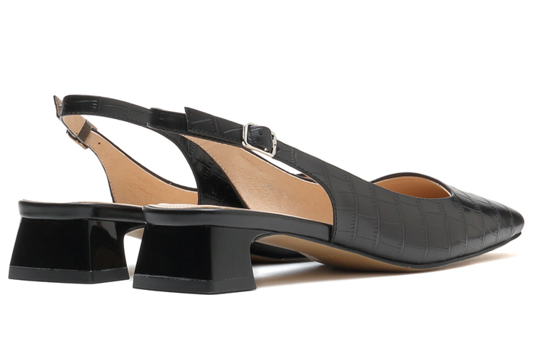 (W) Staccato Retro Square Toe Sandals 'Black' 圖 4