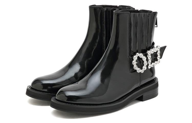 (W) Staccato Round Toe Rhinestone Ankle Boots 'Black' 'Fairy Tale Zipper' 圖 3