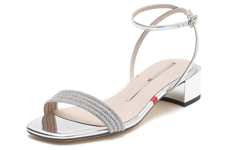 Lookbook Staccato 思加圖 一字帶涼鞋 女款 銀色