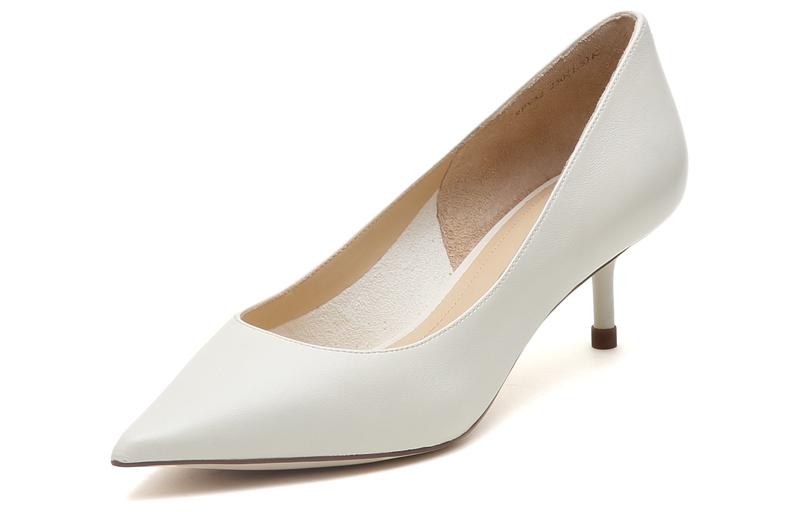 (W) Staccato Sheepskin Cream Pumps 5cm 'Pointed Toe Kitten Heel' 圖 4