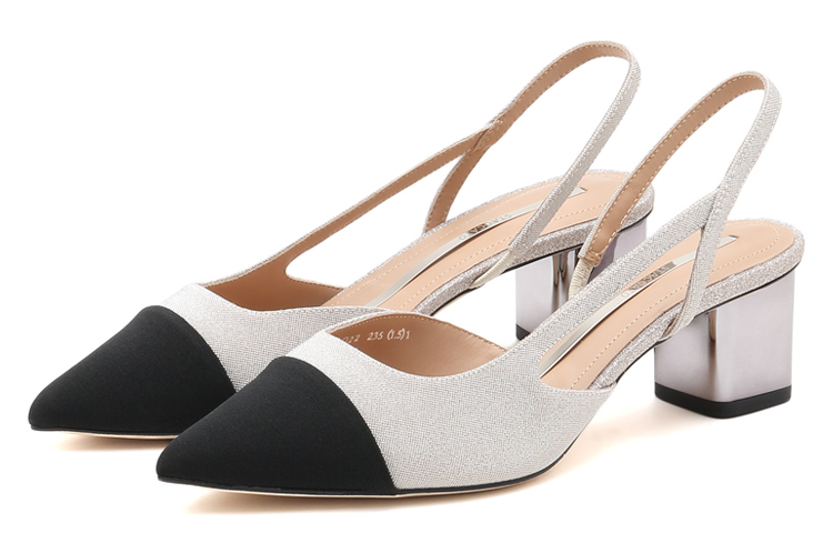 (W) Staccato Slingback Chunky Heel Sandals 'Pink Apricot Black' 圖 3