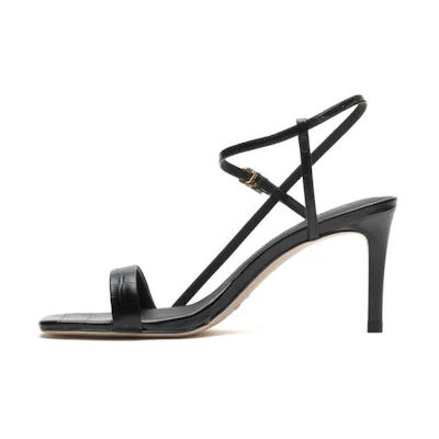(W) Staccato Slingback Stiletto Sandals 'Black'