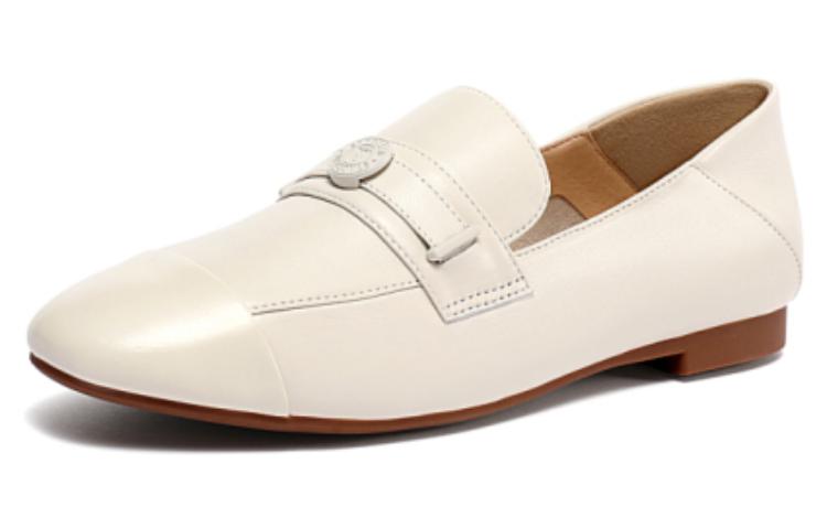 Order (W) 思加图一脚蹬平底鞋 "优雅白/柔杏色" H2265CA3