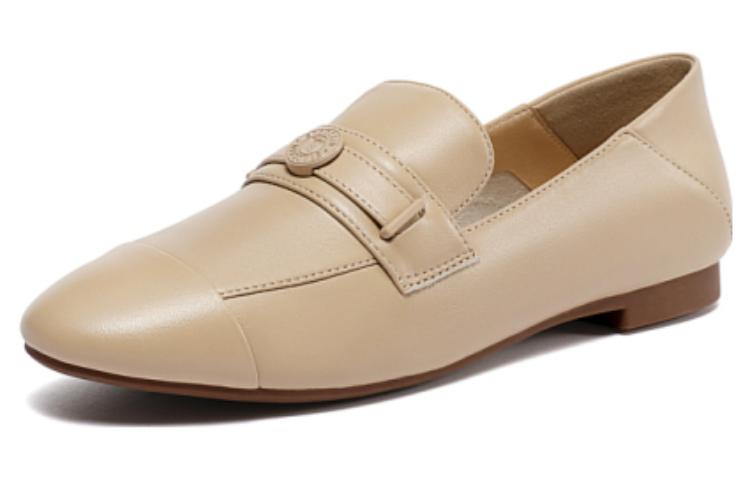 Cheap (W) 思加图一脚蹬平底鞋 "优雅白/柔杏色" H2265CA3