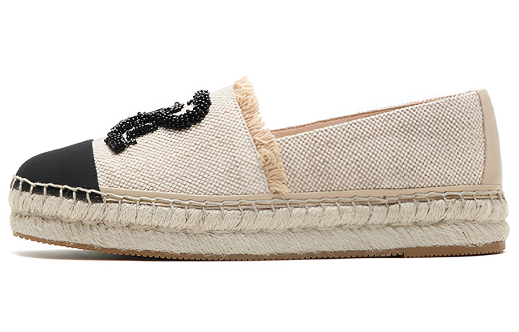 (Women) Staccato Slip-On Loafers - Lightweight, Breathable Espadrilles for Travel. EDT08AA3 Apricot Color