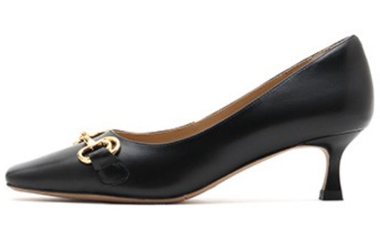 (Women) Staccato Square Toe Kitten Heel 'Fashion Casual Black' SG9C2231DU1CQ1
