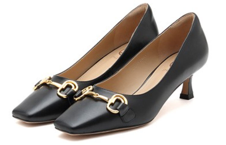 Order (W) Staccato Punta Cuadrada Tacón Bajo 'Moda Casual Negro' SG9C2231DU1CQ1