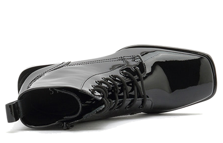 (W) Staccato Square Toe Patent Lace-Up Ankle Boots 'Black' 圖 5