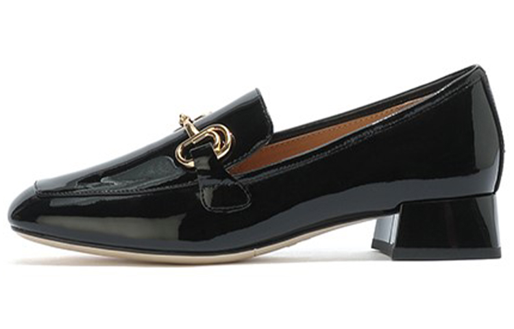 (Women) Staccato Square Toe Patent Leather Loafers 'Black' SZP9SC05DU1AA1