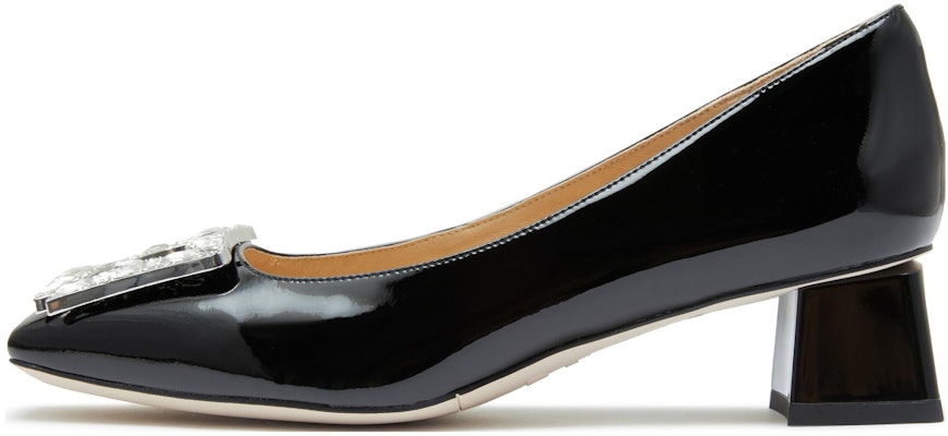 (Women) Staccato Square Toe Slip-On Chunky Heel 4.5cm 'Black Leather' EL603CQ3 Buy (Women) Staccato Square Toe Slip-On Chunky Heel 4.5cm 'Black Leather' EL603CQ3