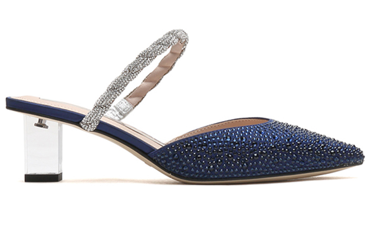 Order Staccato 思加圖 星空方跟高跟鞋 女款 藍色