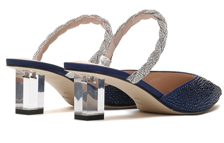 Shop Staccato 思加圖 星空方跟高跟鞋 女款 藍色