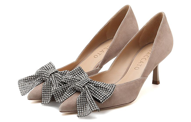 Lookbook (W) Staccato Stiletto 'Sweet Grey Bowtie' Abu-Abu Busur Cantik SZP9NW63DP1CQ1