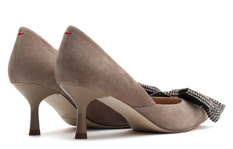 Shop (W) Staccato Stiletto 'Sweet Grey Bowtie' Abu-Abu Busur Cantik SZP9NW63DP1CQ1