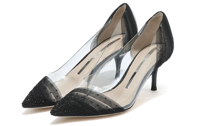 Lookbook (W) スタッカート スティレットヒール "ブラックラインストーン" SZP9NW37DU1AQ1