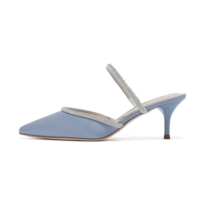 (W) Staccato Stiletto High Heels 'Satin Finish Blue'