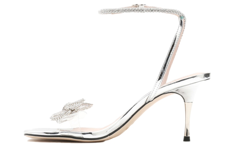 (Women) Staccato Stiletto Sandals 'Silver Bow' SZPEBB05DB1BL1