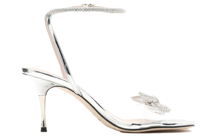 Order (Women) Staccato Stiletto Sandals 'Silver Bow' SZPEBB05DB1BL1