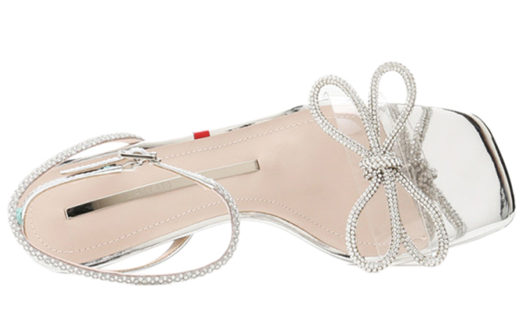 Shop (Women) Staccato Stiletto Sandals 'Silver Bow' SZPEBB05DB1BL1