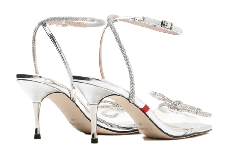 Purchase (Women) Staccato Stiletto Sandals 'Silver Bow' SZPEBB05DB1BL1