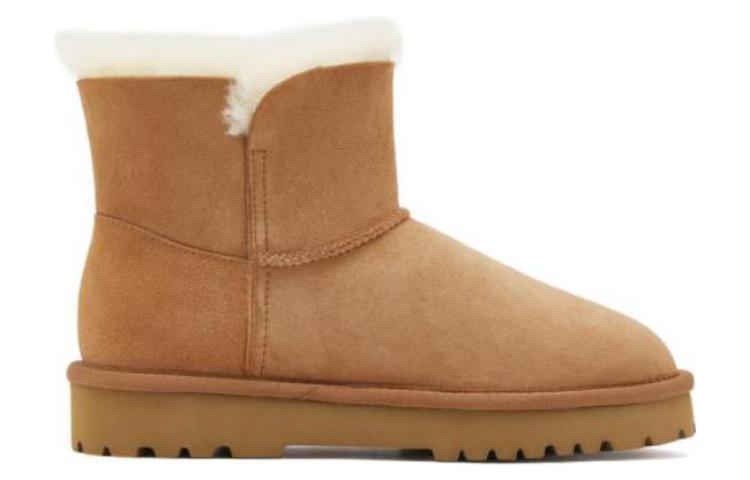 Order 思加圖 Staccato 牛反絨 甜美保暖毛里 短筒 雪地靴 女款 棕色