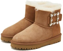 (W) Botas Cortas de Nieve Staccato Suede 'Dulce Marrón Cálido' A5121DD2 Lookbook (W) Botas Cortas de Nieve Staccato Suede 'Dulce Marrón Cálido' A5121DD2