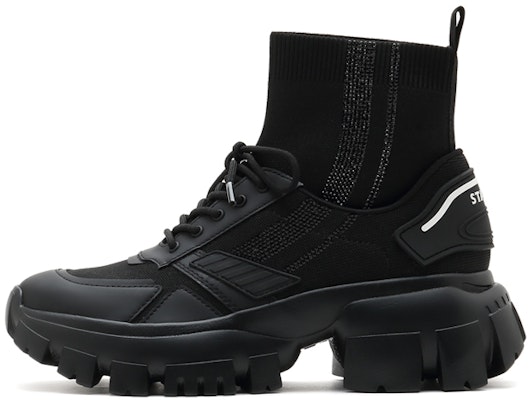 (Women) Staccato Thick-Soled Casual Mid-Top 'Black' SZPECE04DU1CD1 Buy (Women) Staccato Thick-Soled Casual Mid-Top 'Black' SZPECE04DU1CD1