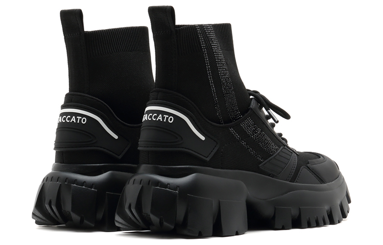 Shop (W) Staccato Zapatillas Casual de Suela Gruesa Mid-Top 'Negro' SZPECE04DU1CD1