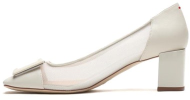 (Women) Staccato Vintage Square Toe Chunky Heel 'White' SZP9UP17DA1AQ1 (Women) Staccato Vintage Square Toe Chunky Heel 'White' SZP9UP17DA1AQ1