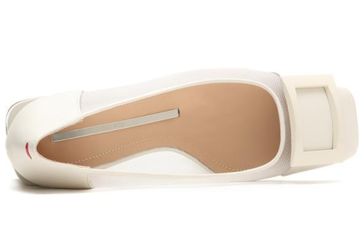 (W) Staccato Vintage Square Toe Chunky Heel 'White' 圖 4