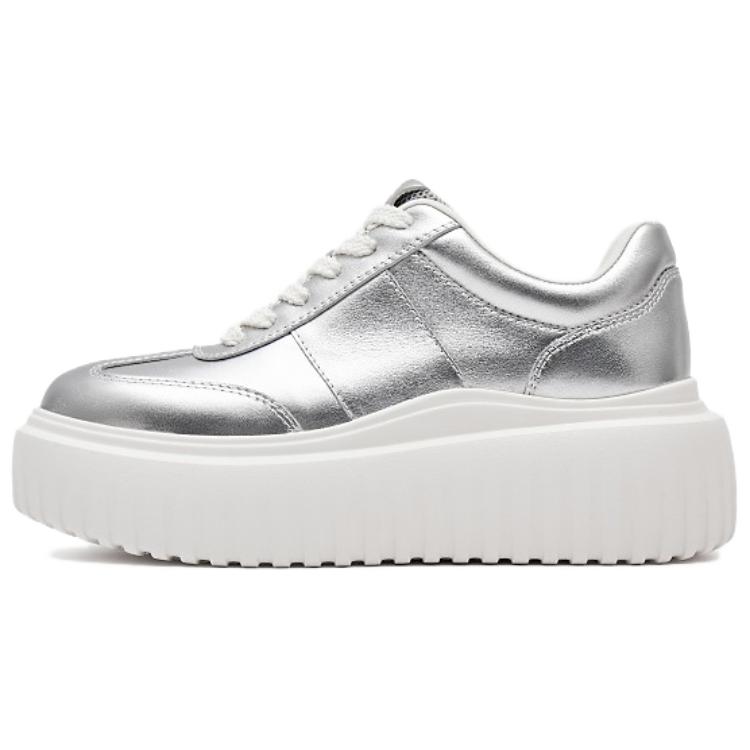(Women) Staccato Women’s White Platform Sneakers - Casual, Comfy, Non-Slip, Summer Style. H0082CM4