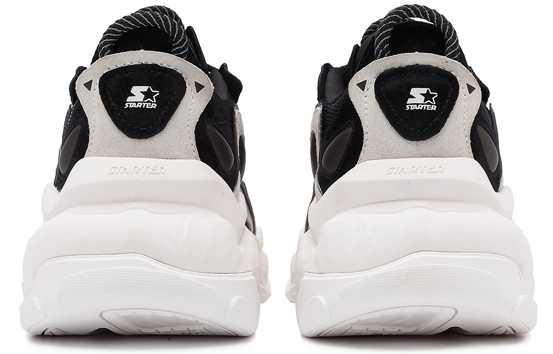 (W) STARTER 'Layered Splice Colorblock Thick Sole Dad Shoe Black White' 圖 4