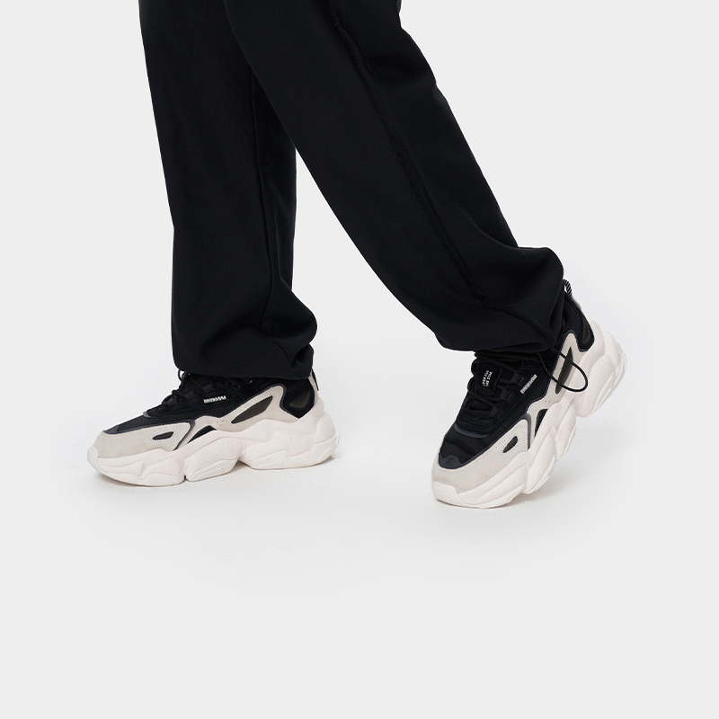 (W) STARTER 'Layered Splice Colorblock Thick Sole Dad Shoe Black White' 圖 6