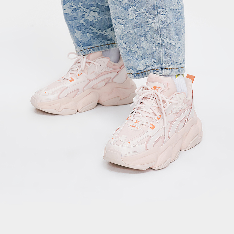 (W) STARTER 'Rock Layer Series Pink Patchwork Retro Dad Shoes' 圖 7