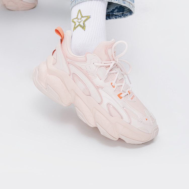 (W) STARTER 'Rock Layer Series Pink Patchwork Retro Dad Shoes' 圖 9