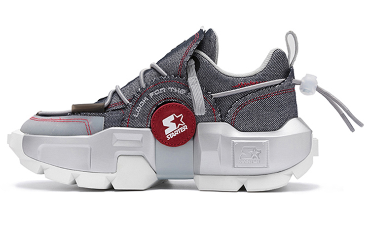 (W) STARTER 'Silver Grey Deconstructed Dad Shoe'