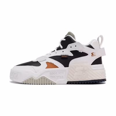 (W) STARTER Black White 'Wave Series VOL Color-Block Retro Platform'