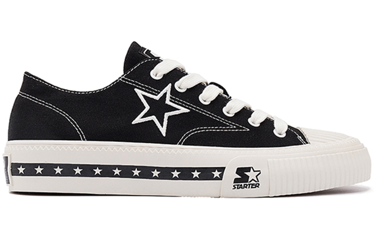 (W) STARTER Canvas Low 'Black Embroidered Stars' 圖 2