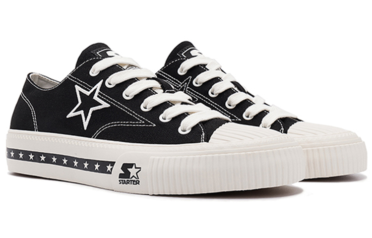 (W) STARTER Canvas Low 'Black Embroidered Stars' 圖 3