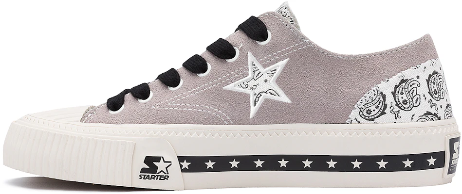 (W) STARTER 绣花拼布低帮帆布鞋‘浅灰色’ STG4S6023F-GY01 Buy (W) STARTER 绣花拼布低帮帆布鞋‘浅灰色’ STG4S6023F-GY01