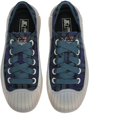 (W) STARTER Canvas Low 'Akademi Retro Biru-Hijau Kotak-kotak' STE3S6025F-GR06 Lookbook (W) STARTER Canvas Low 'Akademi Retro Biru-Hijau Kotak-kotak' STE3S6025F-GR06
