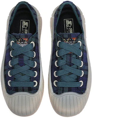 (W) STARTER Canvas Low 'Akademi Retro Biru-Hijau Kotak-kotak' STE3S6025F-GR06 Lookbook (W) STARTER Canvas Low 'Akademi Retro Biru-Hijau Kotak-kotak' STE3S6025F-GR06
