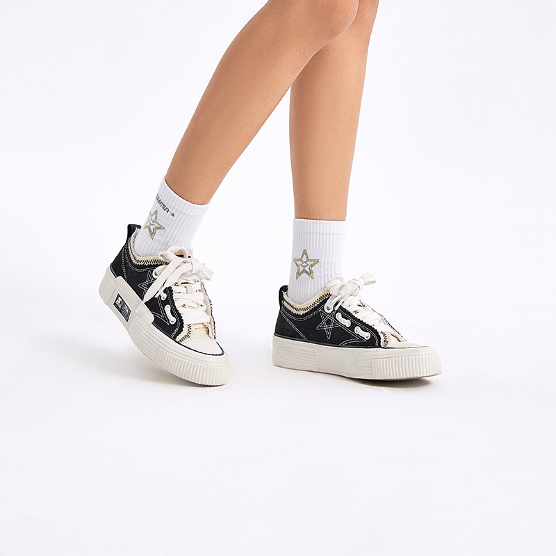 (W) STARTER Canvas Low Top 'Black Star Embroidery' 圖 8