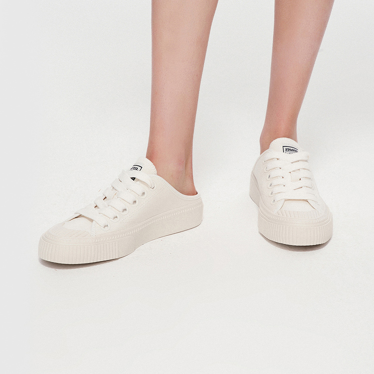 (W) STARTER Canvas Slip-On 'White Platform' 圖 10