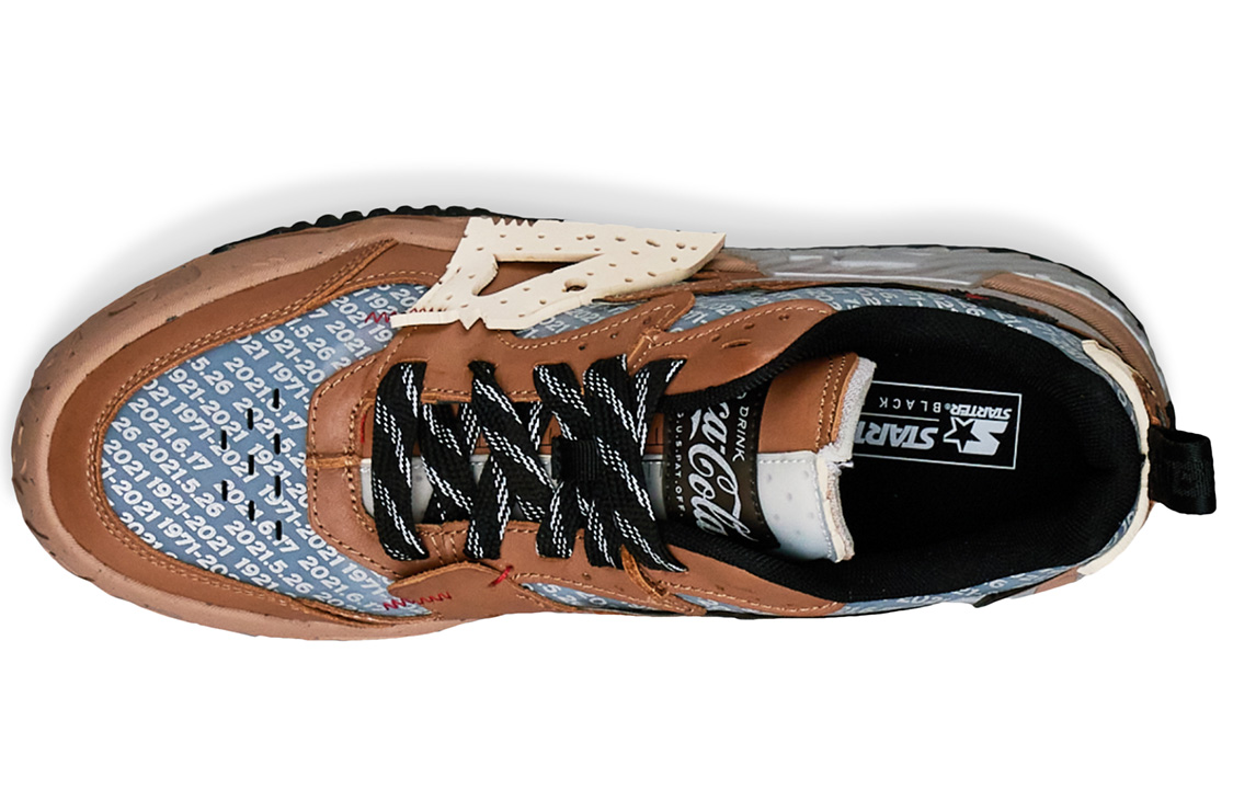 (W) STARTER Coca-Cola 50th Anniversary 'Retro Chunky VOL Brown Blue White' 圖 4