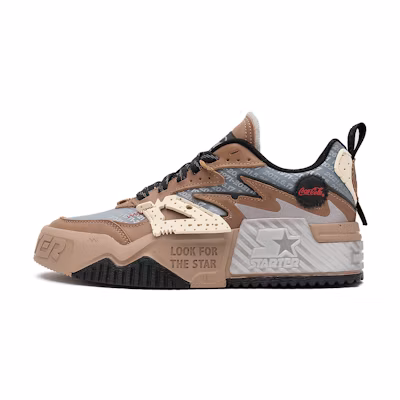 (W) STARTER Coca-Cola Thick Sole Retro Sneakers 'Vol Wave Anniversary Brown'