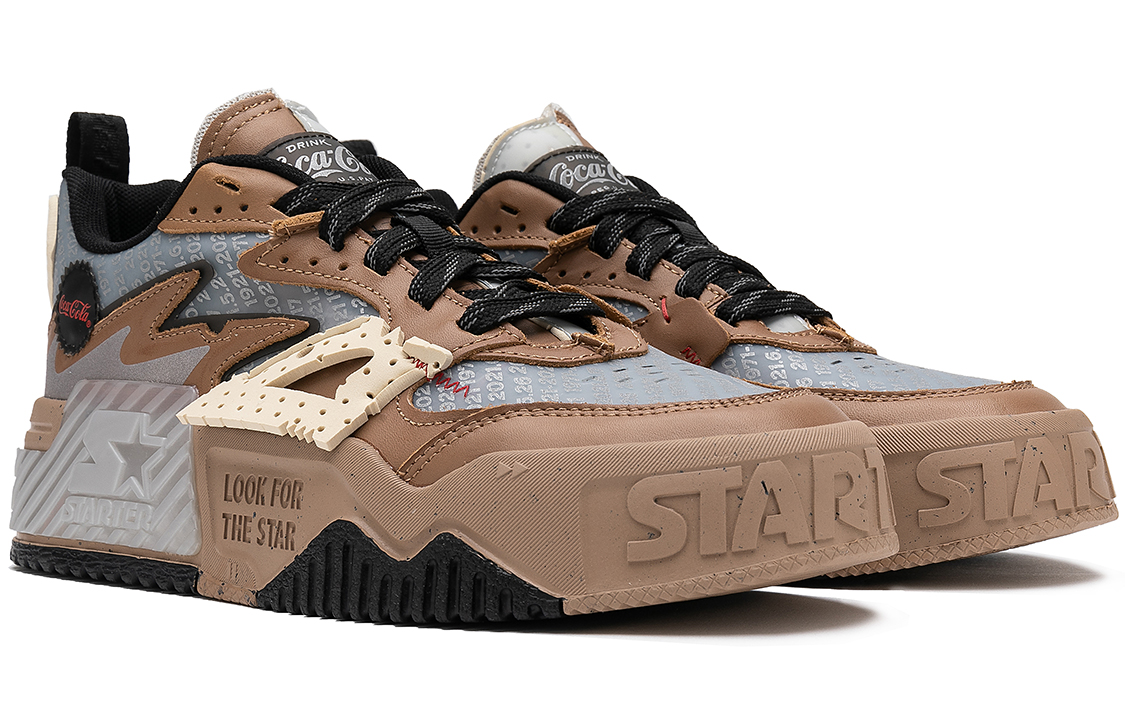 (W) STARTER Coca-Cola Thick Sole Retro Sneakers 'Vol Wave Anniversary Brown' 圖 3