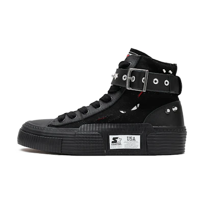 (W) STARTER EMILY High-Top Canvas 'Dark Punk Studs'