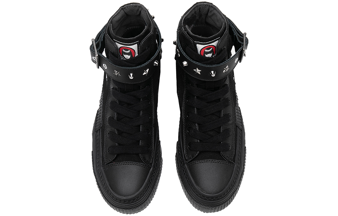 (W) STARTER EMILY High-Top Canvas 'Dark Punk Studs' 圖 5