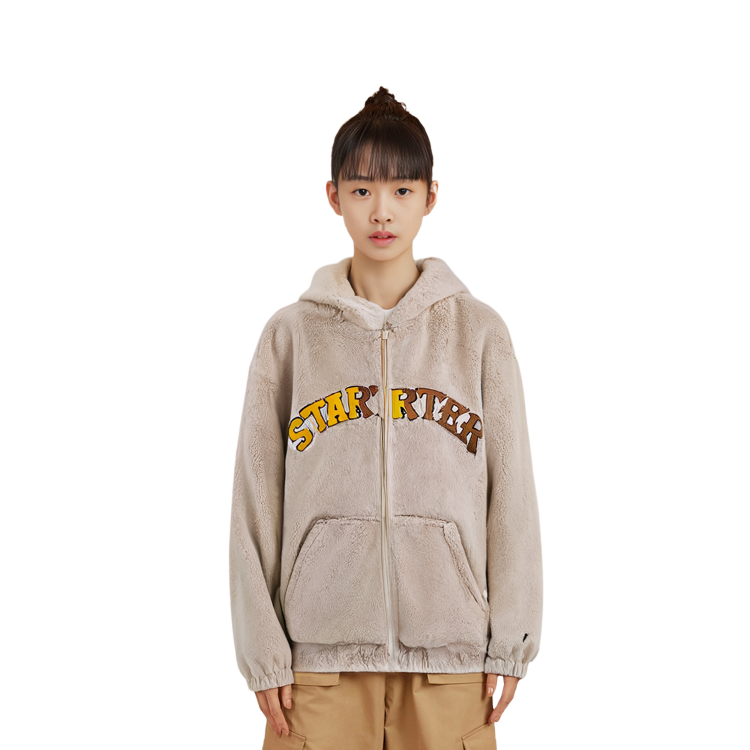 Details for (W) STARTER 羊羔绒保暖连帽夹克 白桦白 STG4C5107F